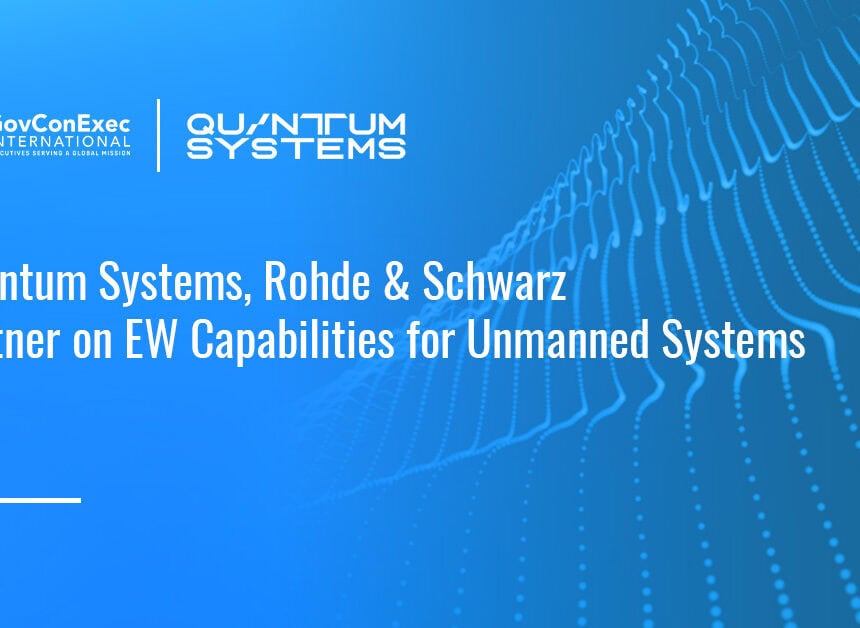 Quantum Systems logo. Quantum Systems and Rohde & Schwarz have partnered to integrate EW capabilities into unmanned systems.
