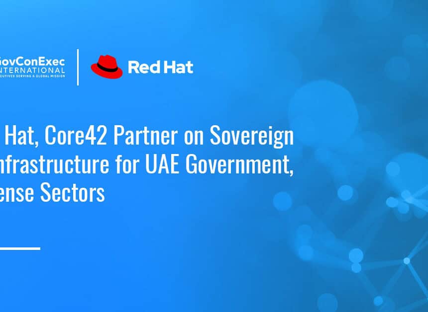 red-hat-core42-uae-sovereign-ai-collaboration Red Hat logo. Core42 will use Red Hat tech to support sovereign private cloud environments.