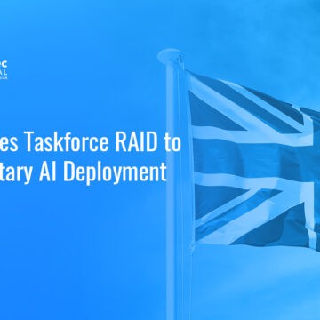 U.K. flag. The U.K. has launched Taskforce RAID to bring AI tools to British forces
