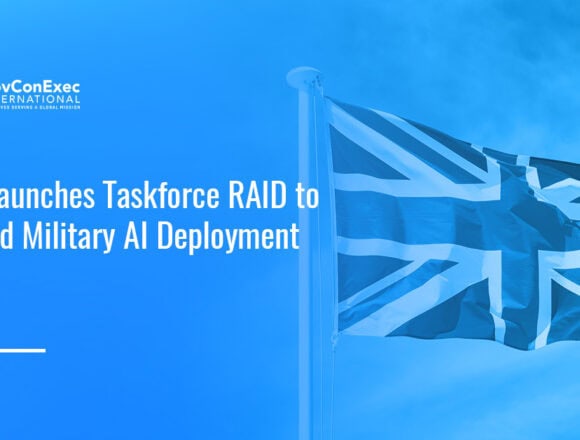 U.K. flag. The U.K. has launched Taskforce RAID to bring AI tools to British forces