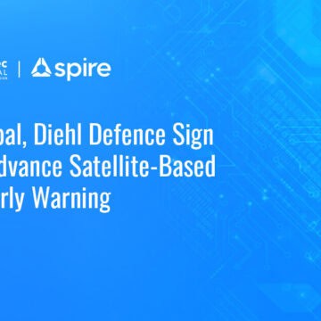 spire-global-diehl-defence-space-based-missile-threat-detection Spire Global logo. The company has signed an MOU with Diehl Defence to develop space-based early warning systems.