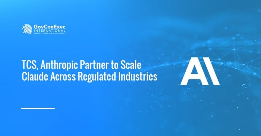 Anthropic logo. Tata Consultancy Services and Anthropic formed a global partnership to bring Claude to regulated industries.