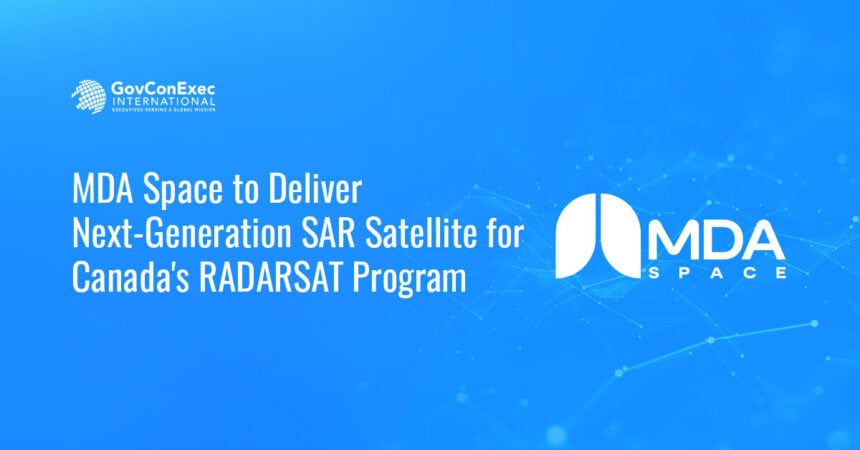 MDA Space logo. The Canadian Space Agency has awarded MDA Space a contract for a new SAR Satellite for Canada's RADARSAT.