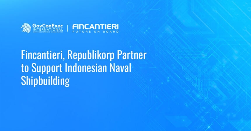 Fincantieri logo. Fincantieri and Republikorp have partnered to strengthen Indonesia’s naval shipbuilding capabilities.
