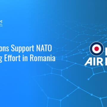 RAF logo. Operation Biloxi has placed RAF personnel in Romania to support NATO air defense missions through August.