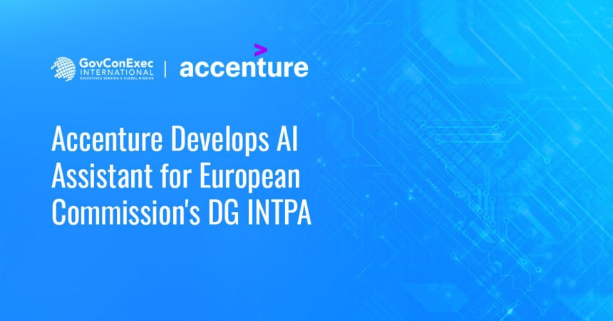 Accenture logo. Accenture and the EC's Directorate-General for International Partnerships have launched an AI assistant.