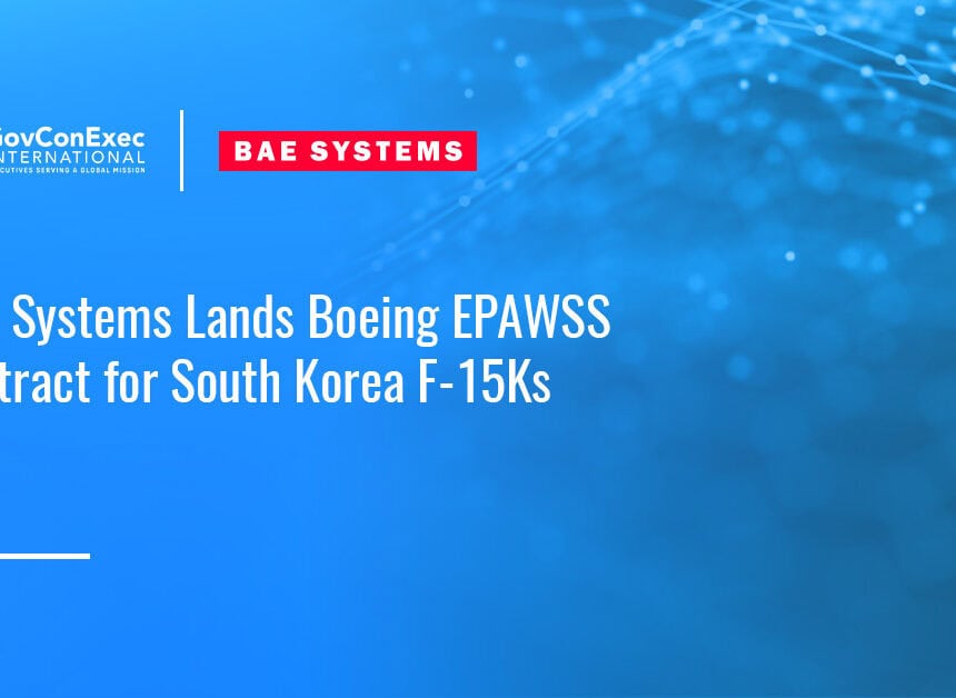 BAE Systems logo. Boeing awarded BAE Systems a contract to supply EPAWSS electronic warfare systems for South Korea.