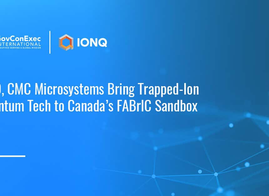ionq-cmc-cloud-quantum-system-fabric-qcs-partners IonQ logo. IonQ has partnered with CMC Microsystems to expand quantum cloud access in Canada.