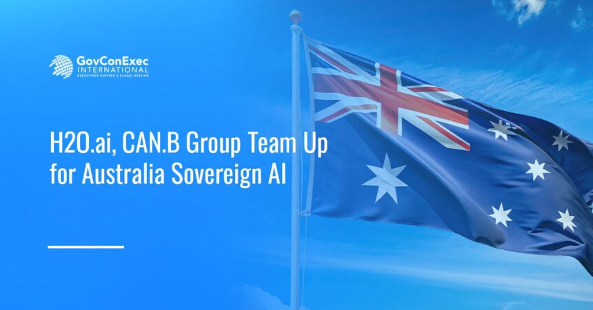 Australian flag. H2O.ai and CAN.B Group have partnered to help Australian government agencies deploy enterprise AI.