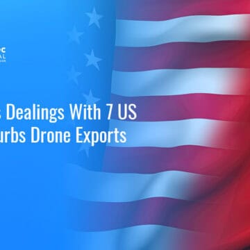 US and China flags. China's Commerce Ministry barred domestic organizations from dealing with seven U.S. entities.