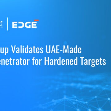 edge-group-uae-made-mk-82-penetrator-demonstration EDGE Group logo. EDGE Group has completed performance and qualification demonstrations for the UAE-made MK 82 Penetrator.