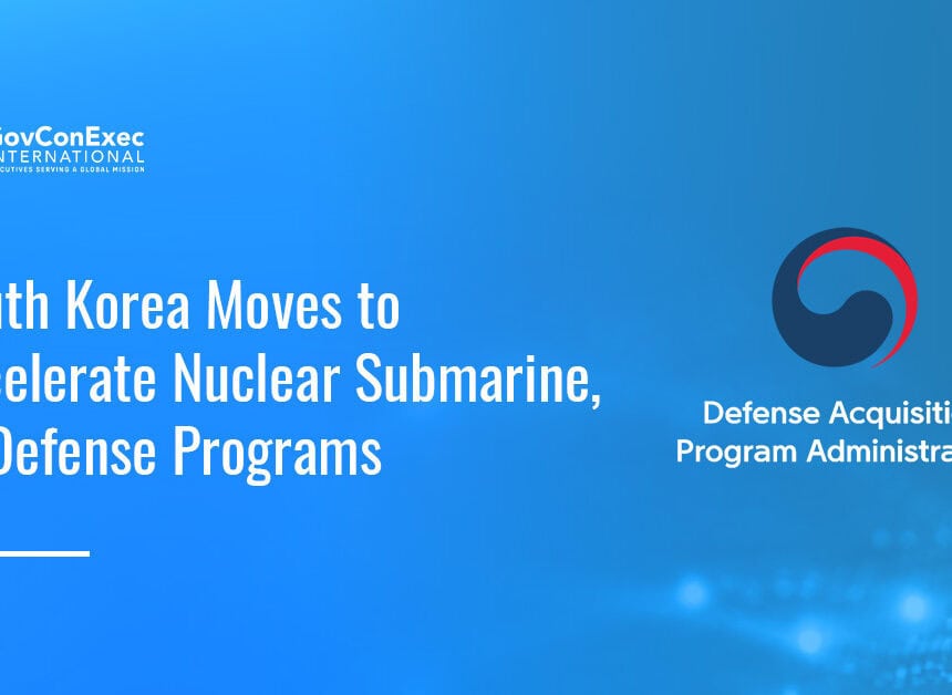 Defense Acquisition Program Administration emblem. South Korea’s arms procurement agency has outlined plans to speed up its nuclear submarine and AI defense programs.